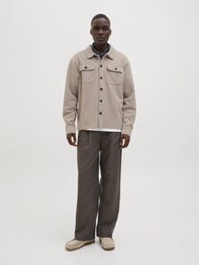 Jack & Jones Sudadera Liso -Vintage Khaki - 12284858