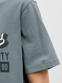 Jack & Jones Plus Size Logo T-shirt -Stormy Weather - 12284905