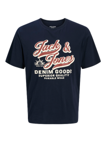 Jack & Jones Plus Size T-shirt Logo -Sky Captain - 12284905