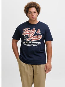 Jack & Jones Plus Size T-shirt Logo -Sky Captain - 12284905