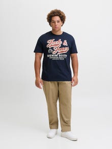Jack & Jones Plus Size Logo T-shirt -Sky Captain - 12284905