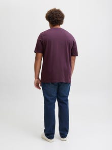 Jack & Jones Plus Size Z logo T-shirt -Plum Perfect - 12284905