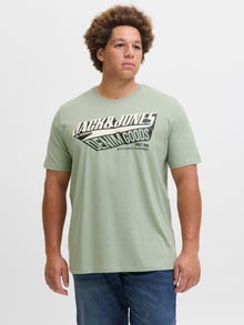 Jack & Jones Plus Size Logo T-shirt -Iceberg Green - 12284905
