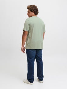 Jack & Jones Plus Size Logo T-shirt -Iceberg Green - 12284905