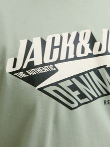 Jack & Jones Plus Size Logo T-shirt -Iceberg Green - 12284905