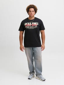 Jack & Jones Plus Size Logo T-paita -Black - 12284905