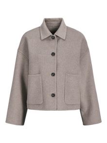 JJXX JXEVE Abrigo de lana -Greige - 12284939