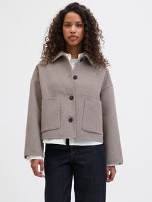 JJXX JXEVE Casaco de lã -Greige - 12284939