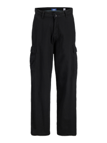 Jack & Jones Loose fit Middels høyt snitt Junior Cargobukser -Black - 12285042