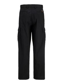 Jack & Jones Loose fit Middels høyt snitt Junior Cargobukser -Black - 12285042