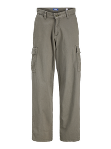 Jack & Jones Pantalons cargo Loose Fit Taille moyenne Junior -Tea Leaf - 12285042