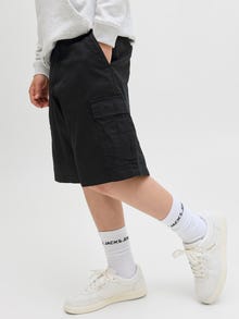 Jack & Jones Loose Fit Hlače kratke dolžine Mladinci -Black - 12285046