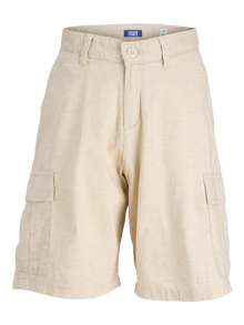 Jack & Jones Loose Fit Junior Cargo Shorts -Moonbeam - 12285046