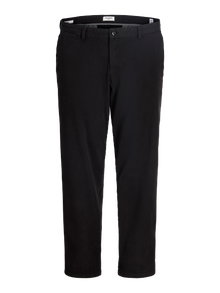 Jack & Jones Loose Fit Mid rise Plus Chinos -Black - 12285084