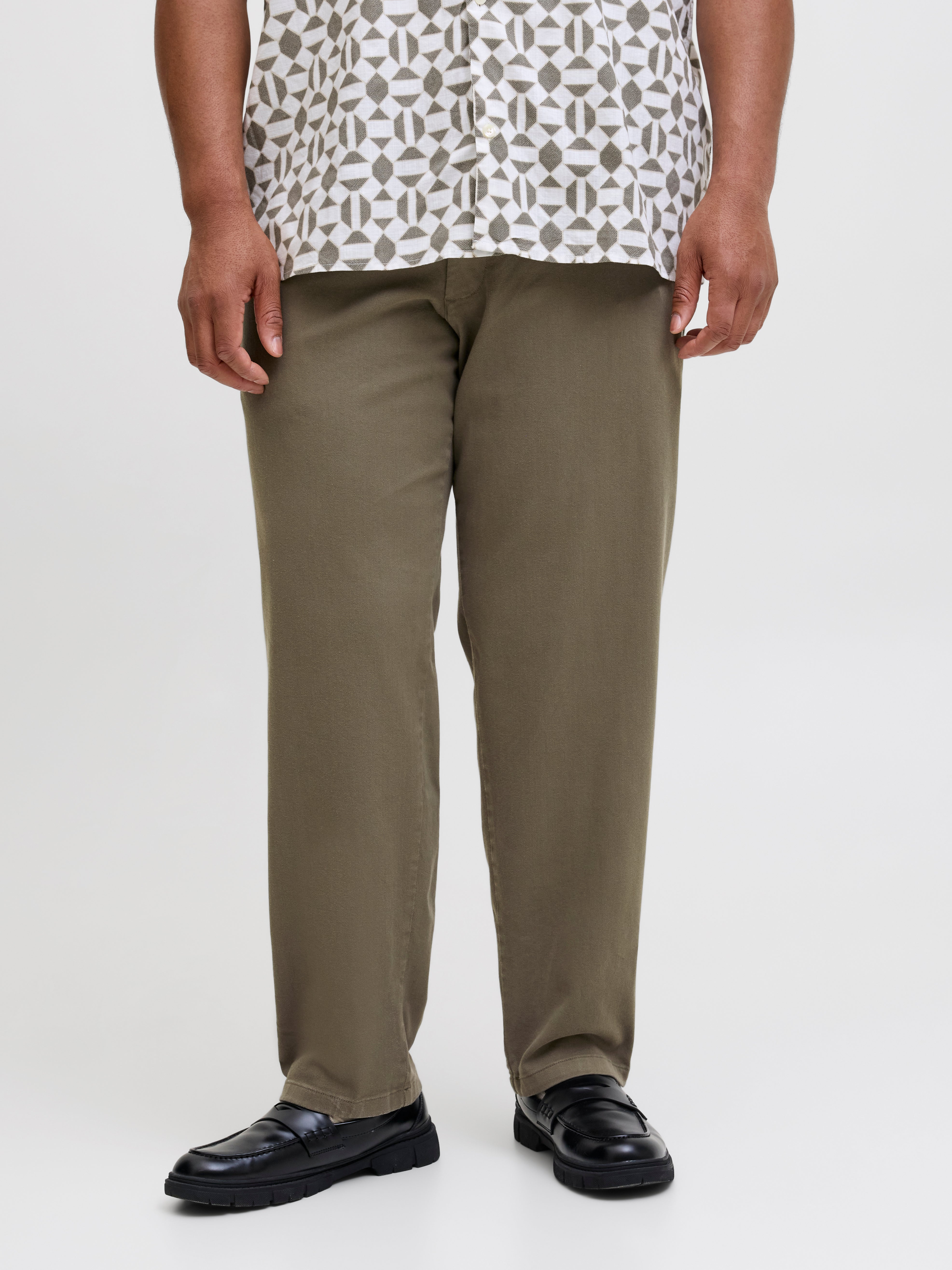 Thumbnail - Plus Size Loose Fit Relaxed Fit Hosen