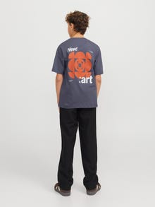 Jack & Jones Spausdintas raštas Marškinėliai Jaunimui -Nightshadow Blue - 12285100