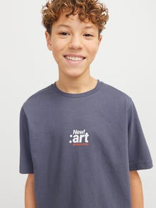 Jack & Jones Spausdintas raštas Marškinėliai Jaunimui -Nightshadow Blue - 12285100