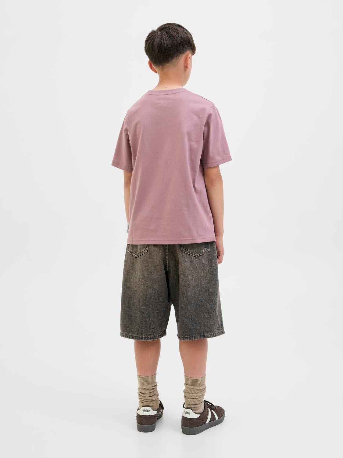 JACK&JONES JUNIOR Maglietta Manica Corta Girocollo Bambini E Ragazzi - T-Shirt Casual