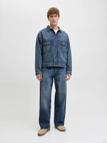 Jack & Jones JJIDAVE JJORIGINAL SQ 080 Wide fit jeans -Blue Denim - 12285234