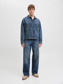 Jack & Jones JJIDAVE JJORIGINAL SQ 080 Wide fit Džinsai -Blue Denim - 12285234