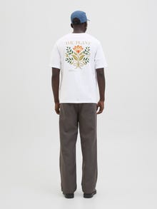Jack & Jones Baktryck T-shirt -Bright White - 12285438