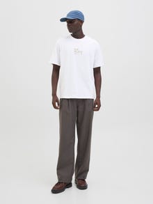 Jack & Jones Baktryck T-shirt -Bright White - 12285438