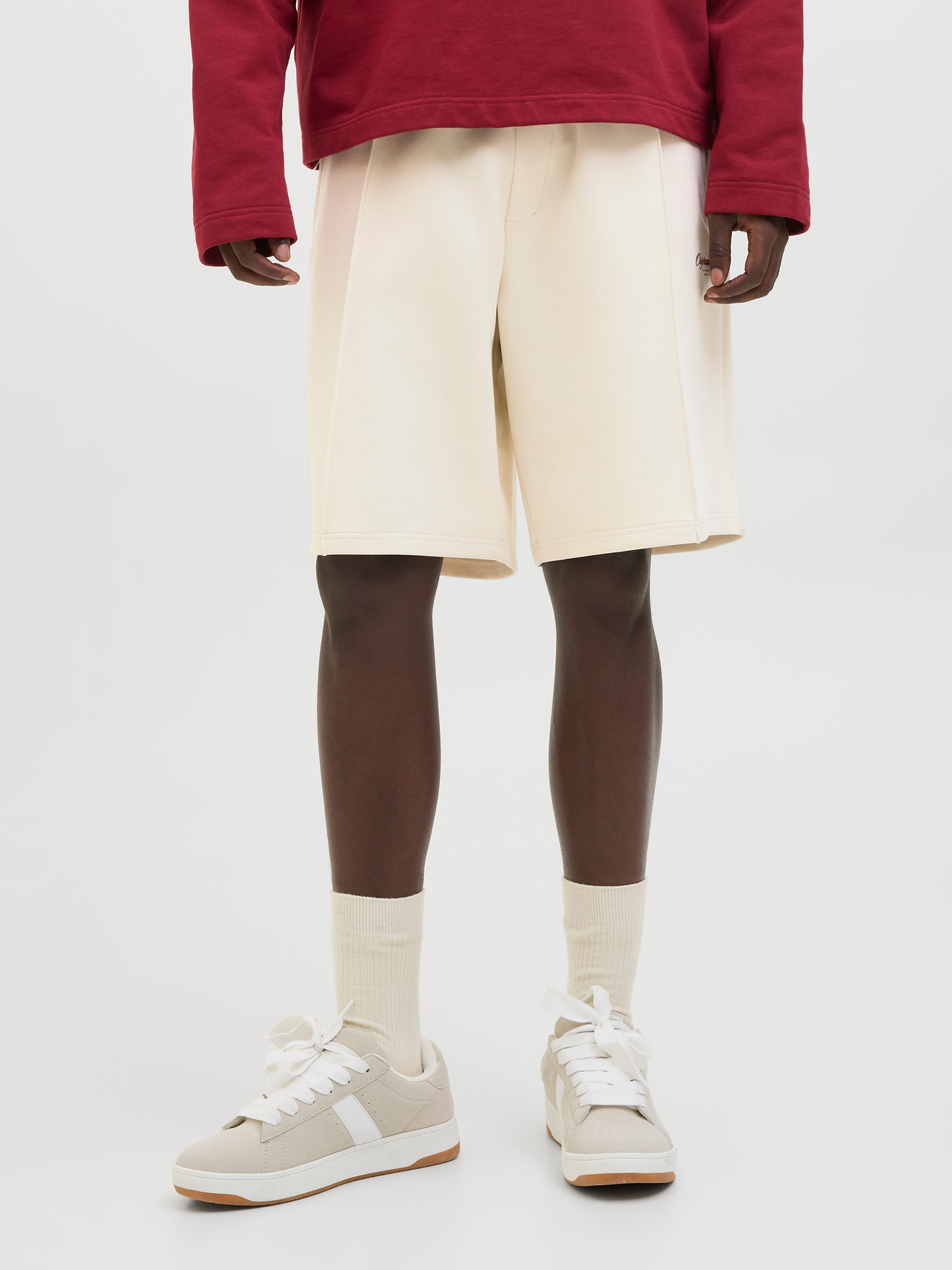 Wide Leg Fit Sweat-shorts