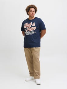Jack & Jones Plus Size Wide Leg Fit Hlače širokega kroja -Elmwood - 12285505