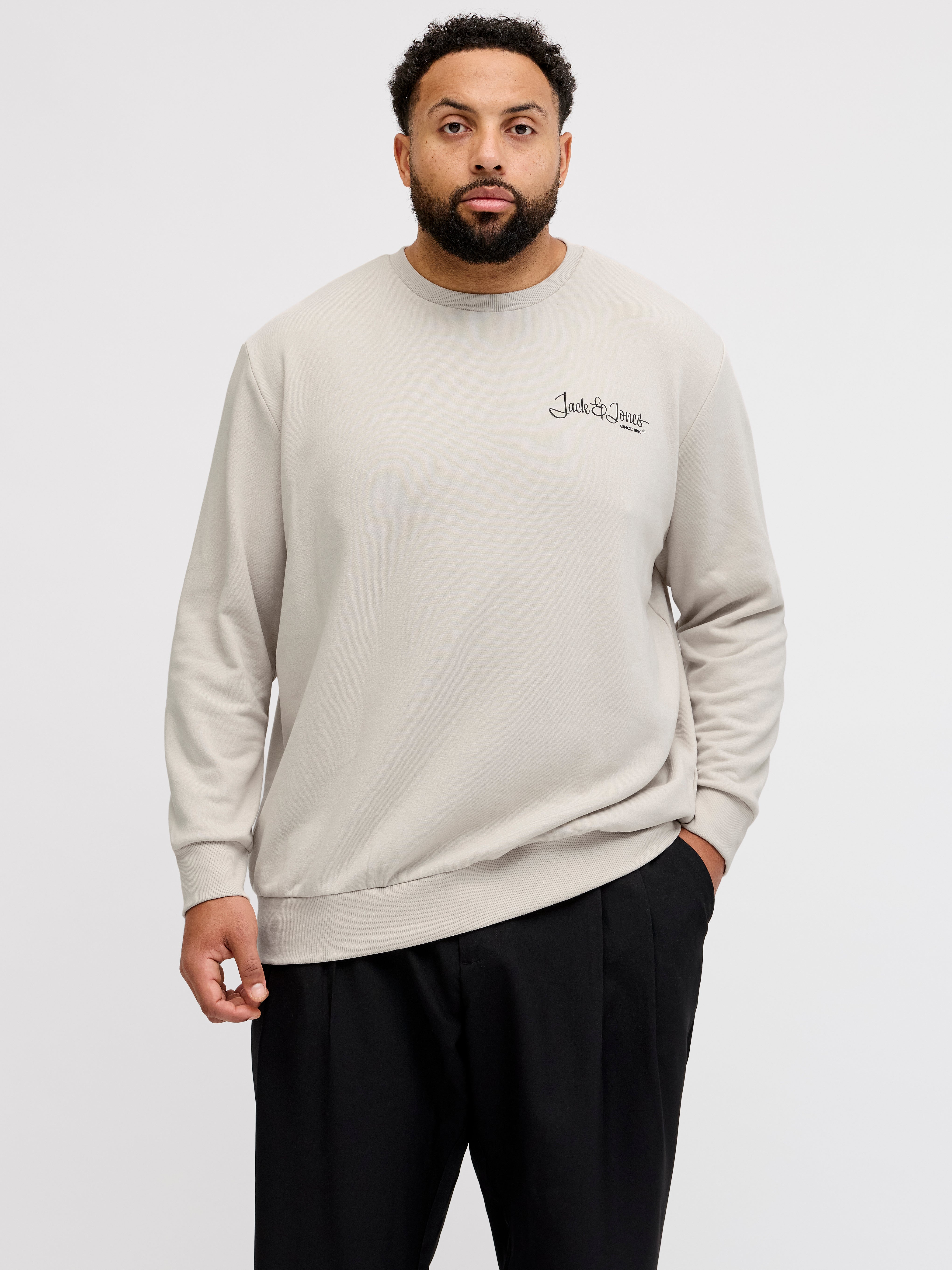 Thumbnail - Plus Size Gedruckt Sweatshirt