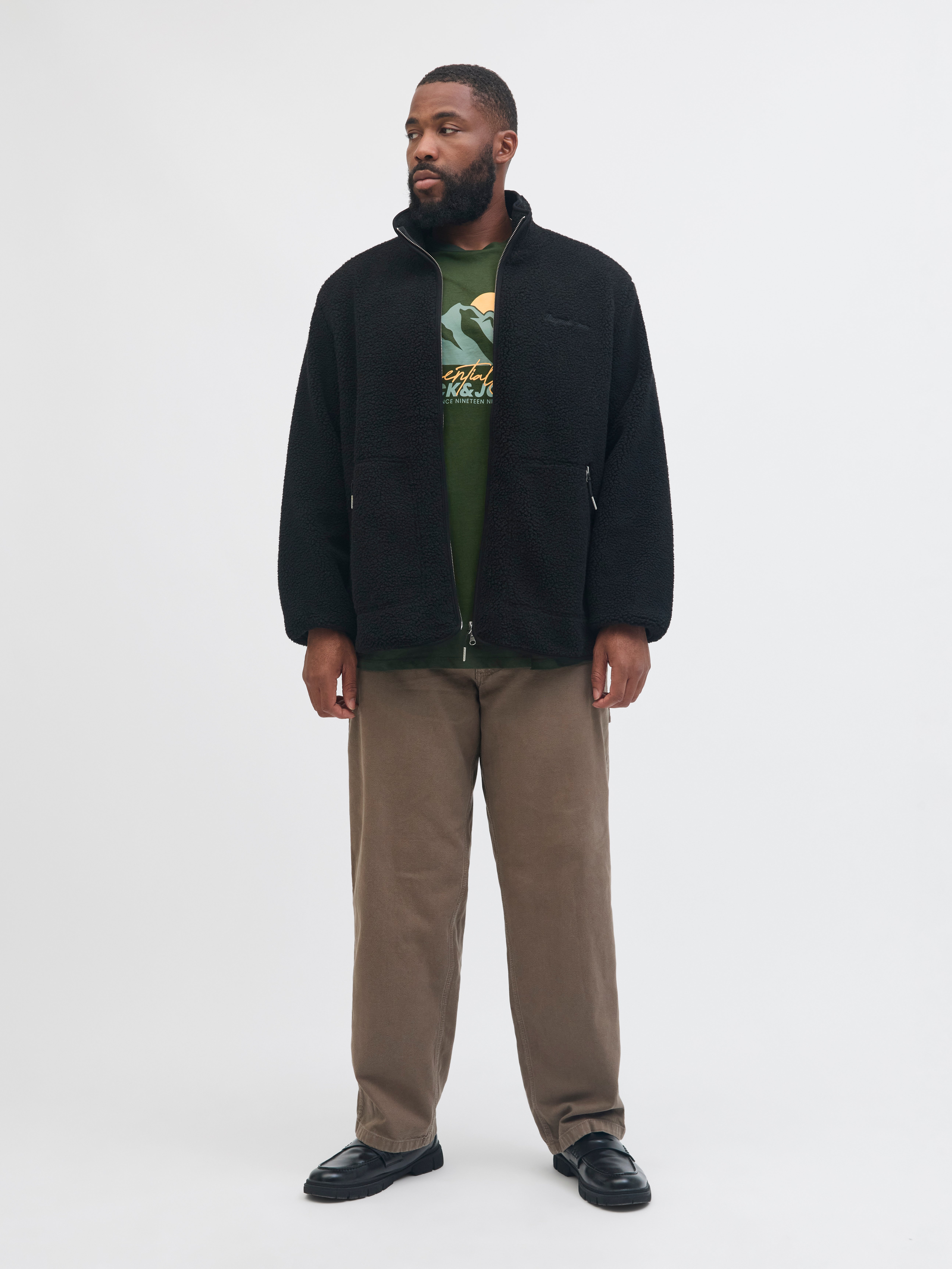 Thumbnail - Plus Size Gedruckt T-shirt