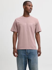 Jack & Jones μπλουζάκι -Twilight Mauve - 12285611