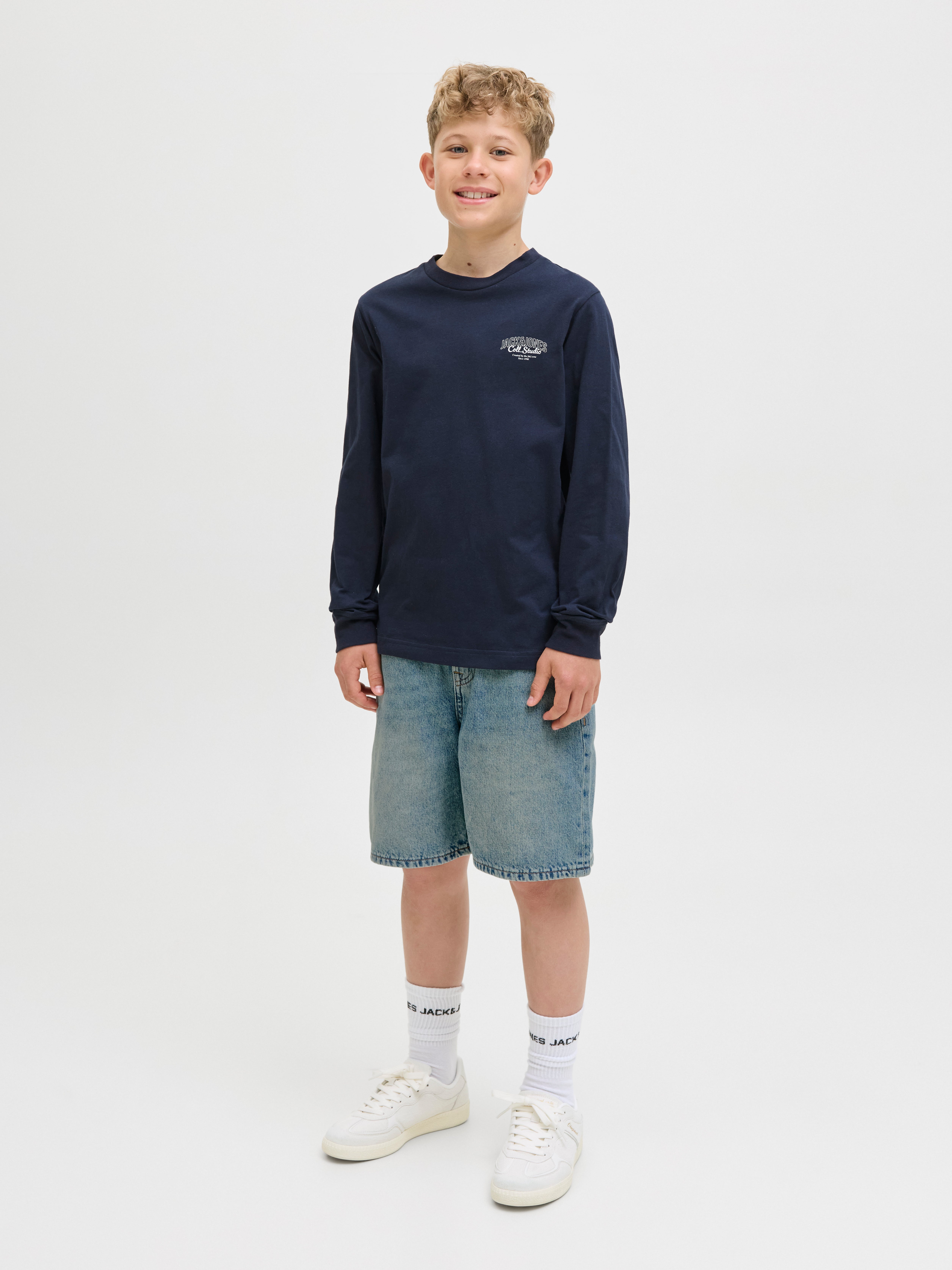 Thumbnail - Loose Fit Jeans-shorts Junior