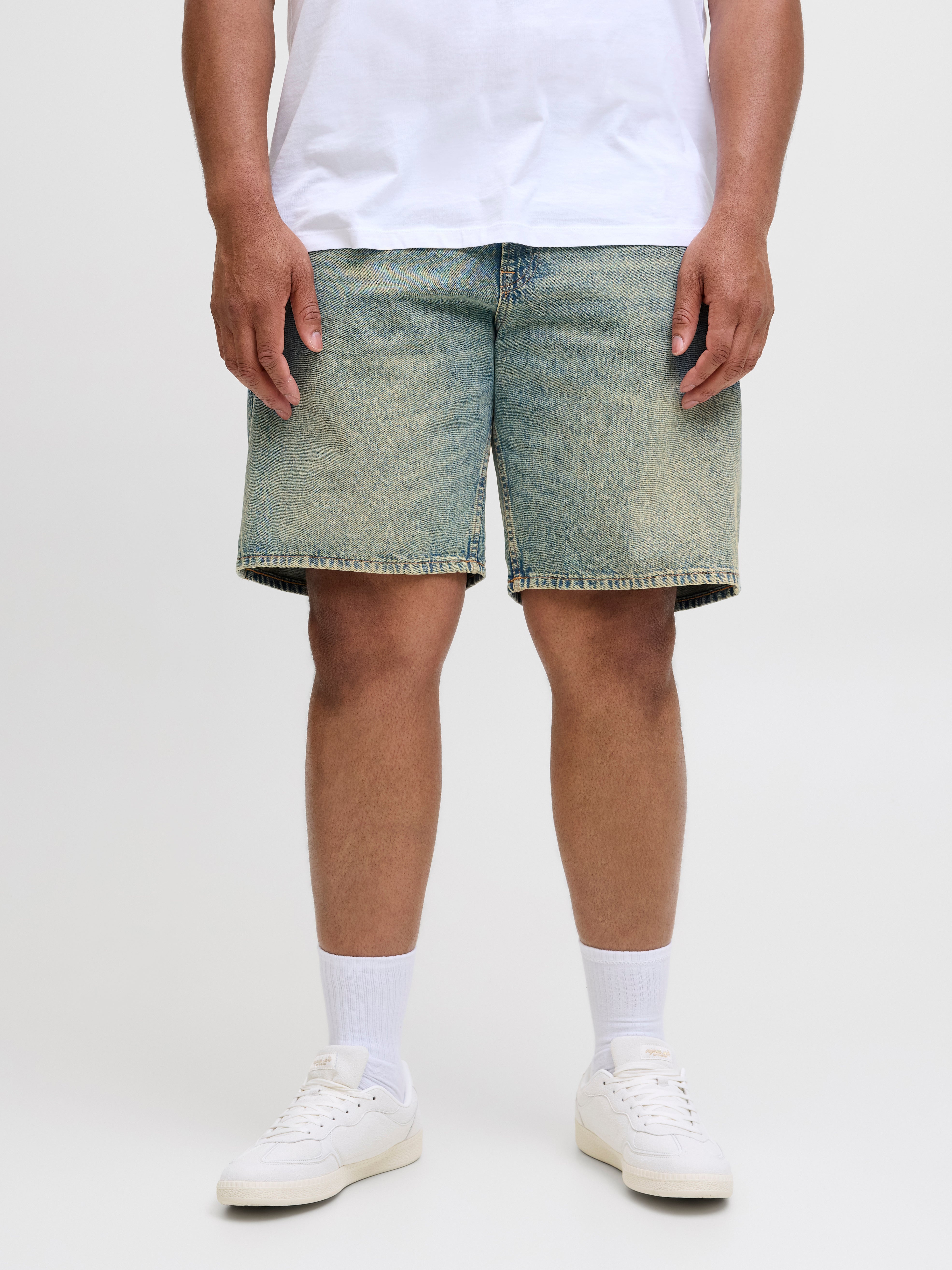 Herren 3/4 Länge Baggy Denim Shorts Hip Hop Jeans Skateboard Gekürzte Hosen Herren 3/4 Länge Baggy Denim Shorts Hip Hop Jeans Skateboard Gekürzte Hosen