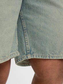 Jack & Jones Plius Laisvas kirpimas Džinsiniai šortai -Blue Denim - 12285691