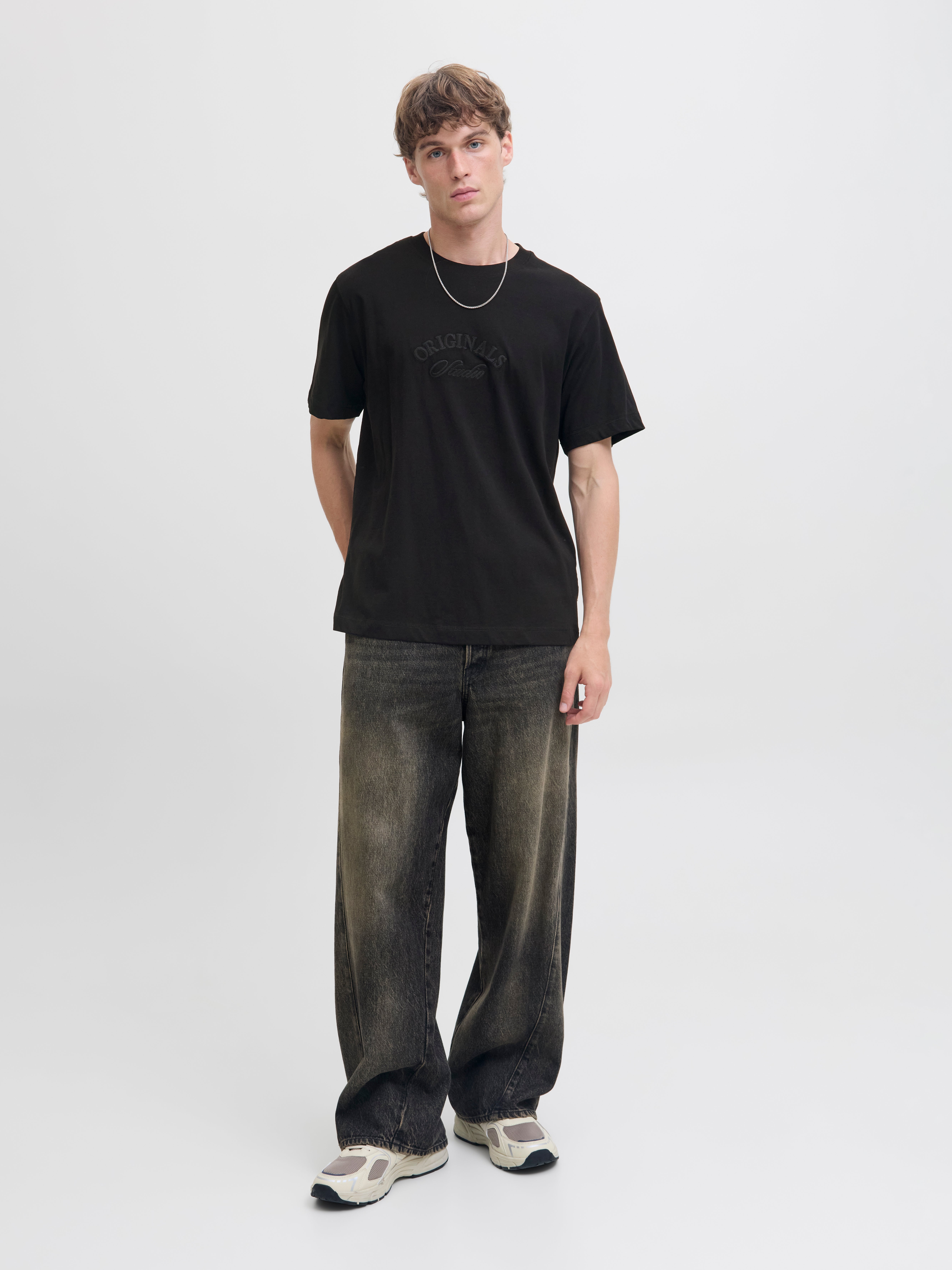 Jack Jones Tavira Aop Tee Ss Crew Neck Fst Skyway - Men's T-shirt Jack Jones Tavira Aop Tee Ss Crew Neck Fst Skyway - Men's T-shirt