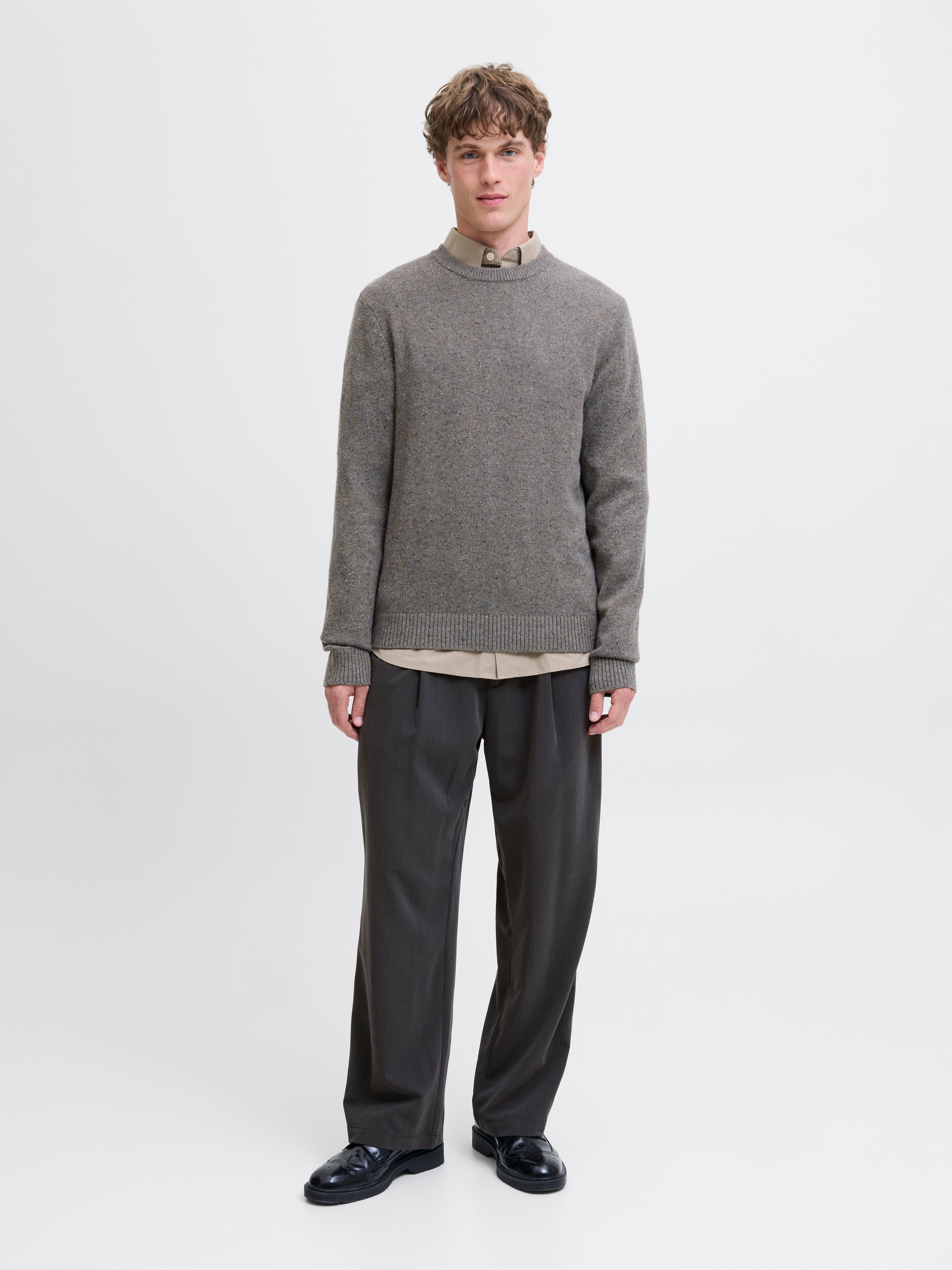 Wide-Leg Fit Classic pants | Dark Grey | Jack & Jones®