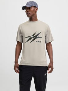Jack & Jones CNZ T-shirt -Gray Flannel - 12285966