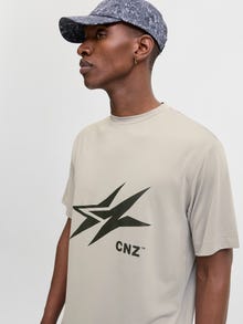 Jack & Jones T-shirt -Gray Flannel - 12285966