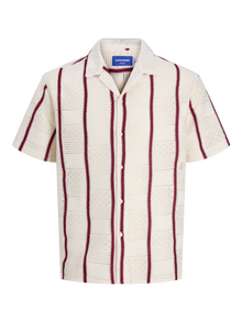 Jack & Jones Loose Fit Hemd -Cloud Dancer - 12286187