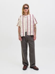 Jack & Jones Loose Fit Hemd -Cloud Dancer - 12286187