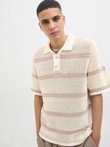 Jack & Jones Megztas polo -Sea Salt - 12286188
