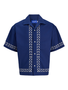 Jack & Jones Loose Fit Shirt -Ocean Cavern - 12286190
