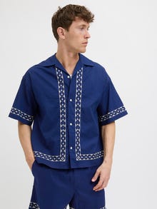 Jack & Jones Loose Fit Skjorte -Ocean Cavern - 12286190