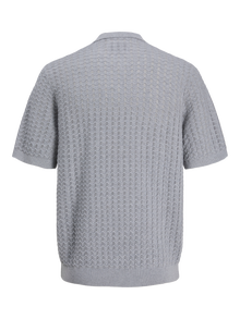Jack & Jones Polo tricoté -Light Grey Melange - 12286252