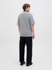 Jack & Jones Polo tricoté -Light Grey Melange - 12286252