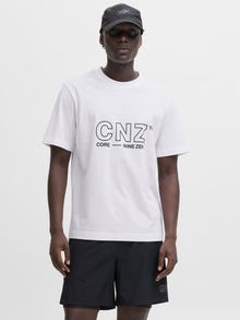 Jack & Jones Col rond -Bright White - 12286300