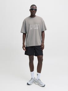 Jack & Jones Round Neck -Gray Flannel - 12286300