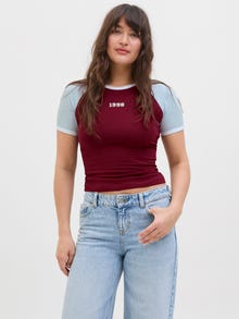 JJXX JXGIGI Camiseta -Cabernet - 12286328