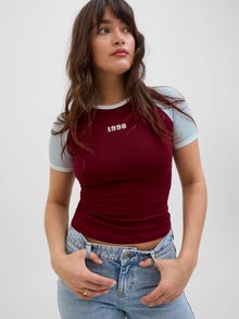 JJXX JXGIGI T-shirt -Cabernet - 12286328