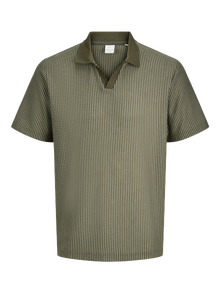 Jack & Jones Split Neck Polo -Dried sage/Green - 12286332